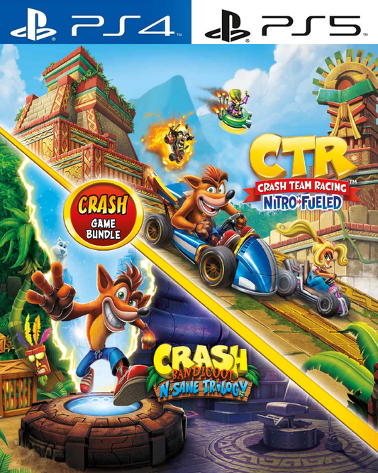 Crash Team Racing Nitro Fueled + Crash Bandicoot Trilogy PS4 | PS5