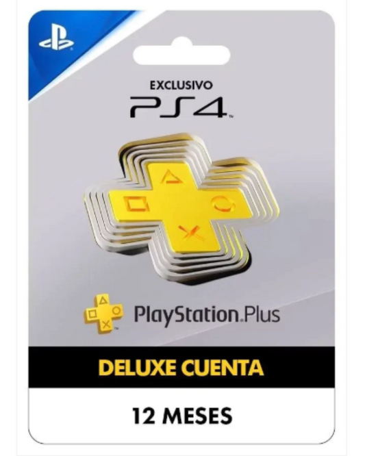 PS Plus Deluxe 12 Meses PS4